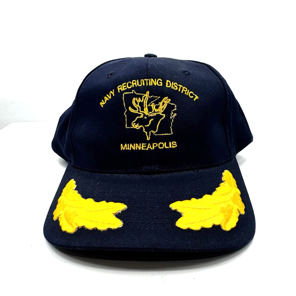 Navy Recruiting District Minneapolis Vintage Embroidered Baseball Cap by KC